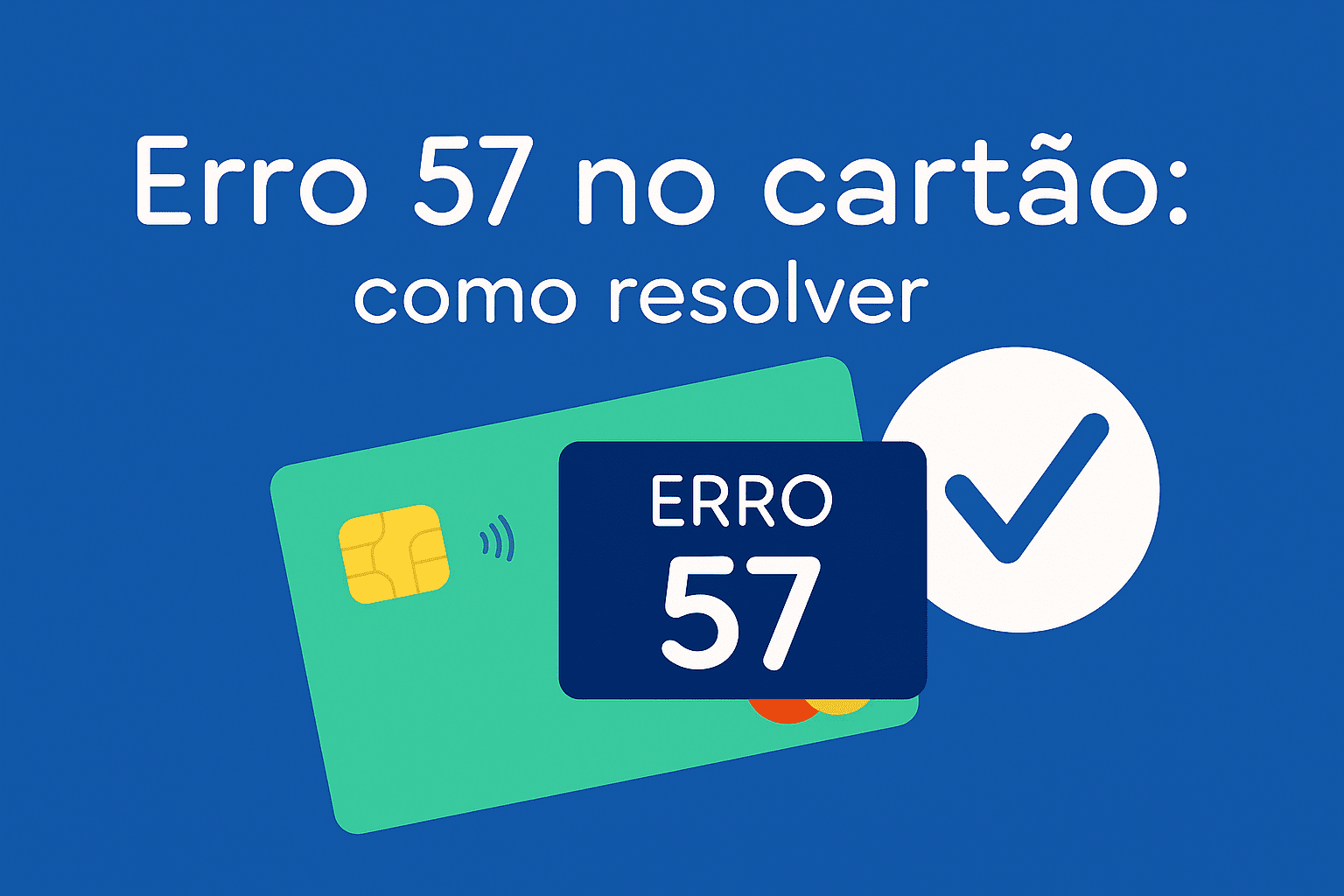 Erro 57 no cartão de crédito: o que é e como resolver agora